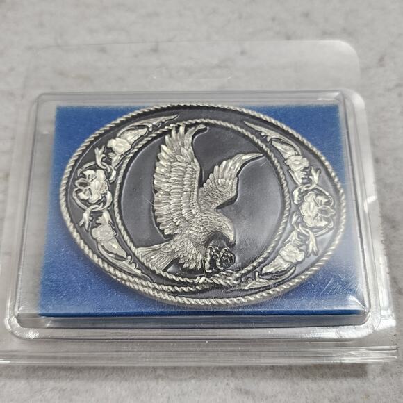 Siskiyou Buckle Co. Inc Pewter Flying Eagle Belt Buckle G-5 1991 Oregon USA Vtg - Picture 8 of 9